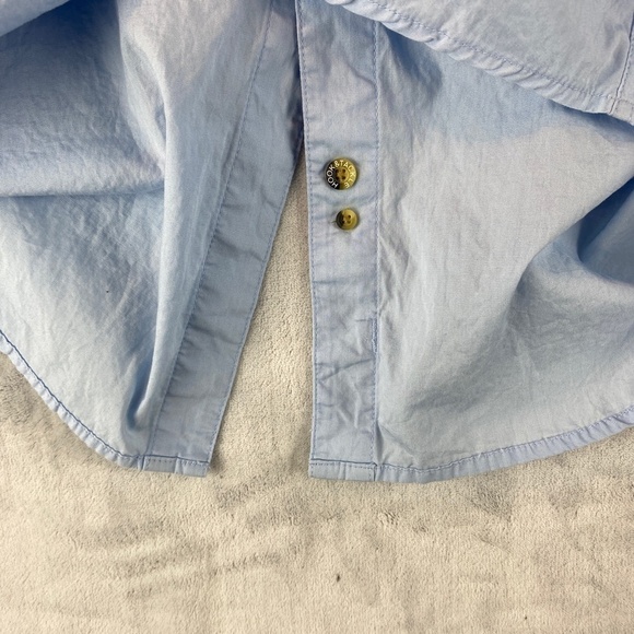 Hook & Tackle Fishing Gear Short Sleeve Vented Cotton Shirt Sz L Multi-pocket - Picture 9 of 13